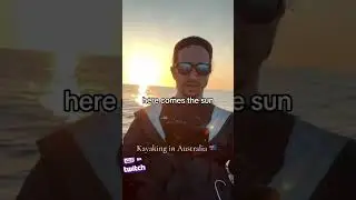 Sunrise kayaking in Australia. #travel #australia #vlog #irlstreamer