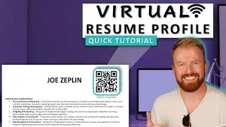 How To Add A QR Code To Resume | About Me | Digital Resume