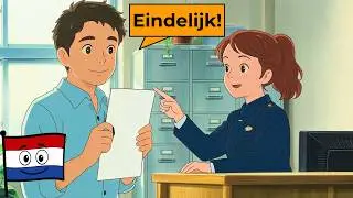 Simple Dutch Dialogues: Post Office, Train & Municipality (A1-A2)