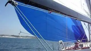 Gybing an Assymmetrical Spinnaker on 