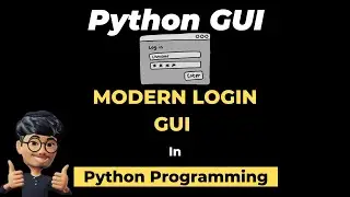 Coding a Modern Login GUI (Graphical User Interfaces) in Python | ASMR Programming - No Talking