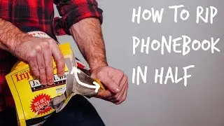 Weak Guy Learns How to Rip a Phonebook In Half