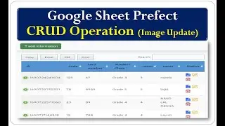 How to Make Prefect CRUD Operation  in google sheet by web app script