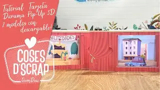 Tarjeta Diorama Pop-Up 3D (2 modelos con descargable imprimible)
