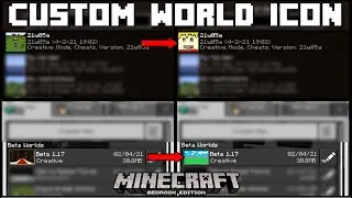 Minecraft - How To Set Custom World Icons - Java & Bedrock