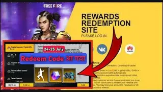 FREE FIRE REDEEM CODE TODAY 24 JULY || FF REDEEM CODE TODAY || FREE FIRE TODAY'S REDEEM CODE