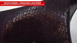 Echtes Leder geprägt Fischschuppen-Optik | Genuine leather with fish scale embossing