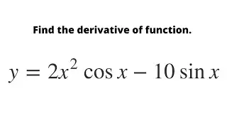 Calculus I: finding derivative using by the product rule 3