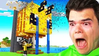 My BEENNY STATUE Was Set On FIRE... (Minecraft Squid Island)