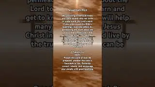 Spread God's Word, 2 Timothy 4:2 (NLT), Inspiring Verse