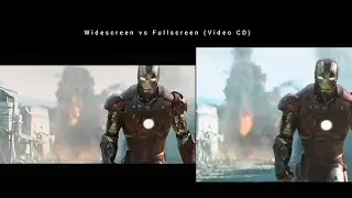 Iron Man (2008) Widescreen vs Fullscreen (VCD) aspect ratio comparison 6