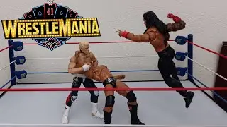 Rhodes vs Reigns vs The Rock! (1/3) - WWE Stop Motion)