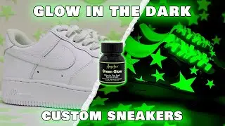 Creating Custom Glow In The Dark Sneakers!