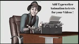 How to add texts with Typewriter animation in your video |No Software Required