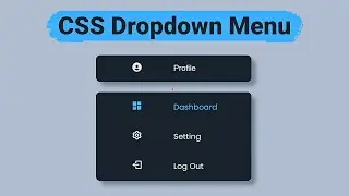 Design a Modern Dropdown Menu with HTML & CSS 🎨 | Hover Effect | MZCode01