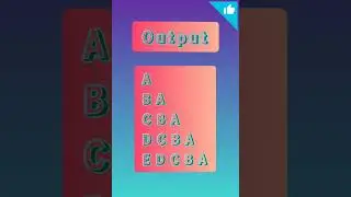 #98🖥📚Half-Triangle pattern Using Characters🖥 C Language Tutorial👨‍🏫📂📓