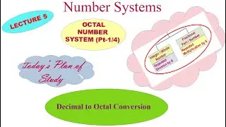 Number Systems || Lec-05 - Decimal to Octal Conversion