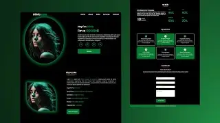 Build a Responsive Portfolio Website Using HTML CSS and JS  | Complete Portfolio Website