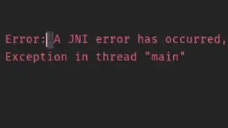 Android Studio Error: A JNI error has occurred (solucionado)