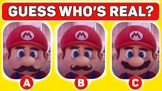 Guess The Real MARIO CHARACTER | Super Mario Quiz | Part 2