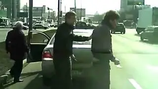 Russian Grandpa Fist Fight and Road Rage