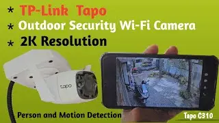 TP-Link  Tapo /Outdoor Security Wi-Fi Camera/2K Resolution/Person and Motion Detection /Tapo C310