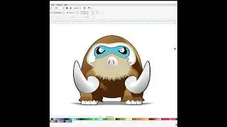 Pokemon | Mamoswine |Coreldraw. 