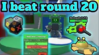 I beat Round 20 In Robo Bear Challenge | Bee Swarm Simulator