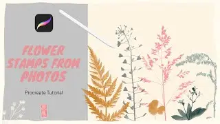 Procreate Tutorial - Create Flower Stamps from Photos (and learn about layer masks along the way)