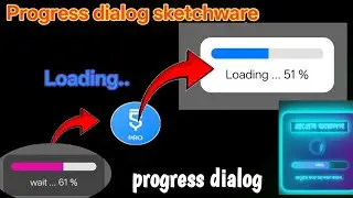 How to make loading dialogue in sketchware tutorial 