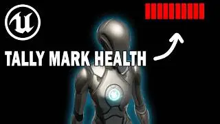 Unreal Engine 5 - Tally Mark Healthbar Tutorial - Blueprints [UE5.4]