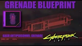 Cyberpunk 2077 - GASH GRENADE - EPIC BLUEPRINT LOCATION