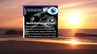 19 August Happy photography day
