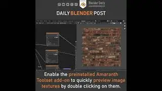 Preview Image Textures in Blender