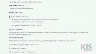 Clover Dining - Preauthorize Payments