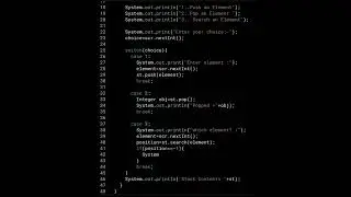 Stack Class In Java