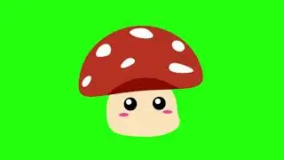 Green Screen : Mushroom Animations : No Copyrights