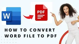 How to Convert Word to PDF | word to PDF | Hindi/Urdu