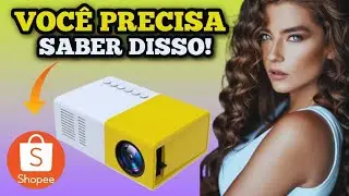 MINI PROJETOR PORTÁTIL DE CURTA DISTÂNCIA  DA SHOPEE ᴴᴰ