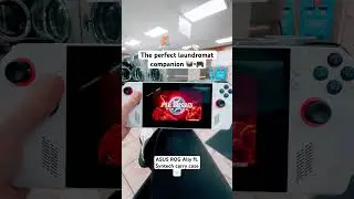 The ASUS ROG Ally is perfect for the laundromat 😎 #asus #rogally #syntech #emulator #gamecube