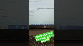 How to rank your fiverr gig on first page!✅ 