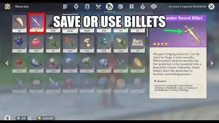 Save or use billets | Genshin Impact