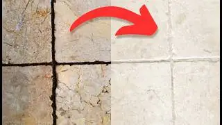 How to Clean DIRTY Floor Tile Grout (in seconds)