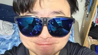 3D printed attachment with clip on sunglasses on Xreal Air (AR glasses)