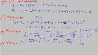 Operations on complex numbers