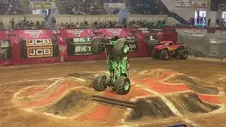 Grave Digger's Kyrsten Anderson Doing Awesome Wheelies at Florence SC (January 9, 2024)