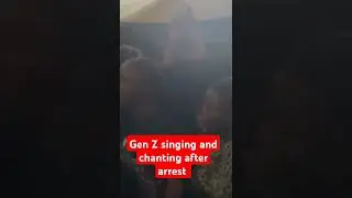 Gen Z singing and chanting after arrest. #rejectfinancebill2024 #tuesday #arrest