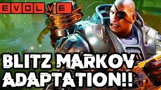 BLITZ MARKOV ROCKS!! Evolve Gameplay Walkthrough - Multiplayer (Hunter Adaptation Gameplay PC 1080p)