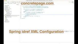 Spring idref XML Configuration