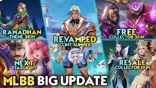 REVAMPED CLINT SUMMER | AUG - SEPT UPDATE | FREE COLLECTOR & RAMADHAN THEME SKIN - MLBB #whatsnext